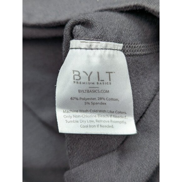 BYLT Drop Cut Long Sleeve Shirt Mens LG Athletic Gym Workout Running Boxing Gray - Picture 11 of 11